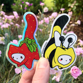 Bee Cat Vinyl Sticker